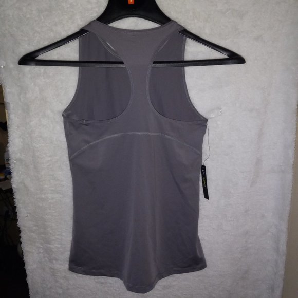 NWT! NIKE Pro Dri-Fit Racerback Slim Fit Tank Top Heathered Gray Women's… - Picture 11 of 12